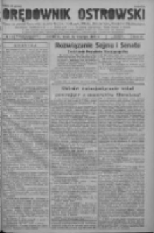Orędownik Ostrowski: pismo na powiat ostrowski i miasto Ostrów, Odolanów, Mikstat, Sulmierzyce, Raszków i Skalmierzyce 1938.09.14 R.87 Nr110