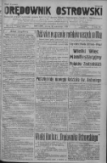 Orędownik Ostrowski: pismo na powiat ostrowski i miasto Ostrów, Odolanów, Mikstat, Sulmierzyce, Raszków i Skalmierzyce 1938.09.21 R.87 Nr113