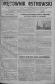 Orędownik Ostrowski: pismo na powiat ostrowski i miasto Ostrów, Odolanów, Mikstat, Sulmierzyce, Raszków i Skalmierzyce 1938.09.23 R.87 Nr114