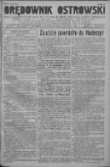 Orędownik Ostrowski: pismo na powiat ostrowski i miasto Ostrów, Odolanów, Mikstat, Sulmierzyce, Raszków i Skalmierzyce 1938.10.03 R.87 Nr118
