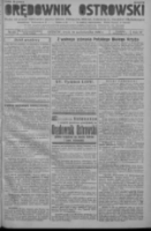 Orędownik Ostrowski: pismo na powiat ostrowski i miasto Ostrów, Odolanów, Mikstat, Sulmierzyce, Raszków i Skalmierzyce 1938.10.19 R.87 Nr125