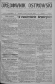 Orędownik Ostrowski: pismo na powiat ostrowski i miasto Ostrów, Odolanów, Mikstat, Sulmierzyce, Raszków i Skalmierzyce 1938.11.09 R.87 Nr134