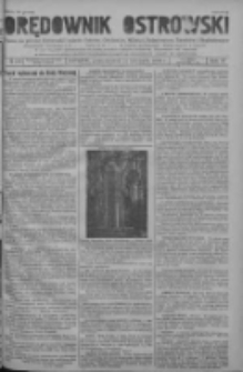 Orędownik Ostrowski: pismo na powiat ostrowski i miasto Ostrów, Odolanów, Mikstat, Sulmierzyce, Raszków i Skalmierzyce 1938.11.21 R.87 Nr139