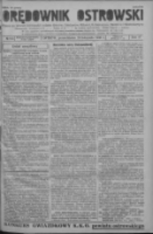 Orędownik Ostrowski: pismo na powiat ostrowski i miasto Ostrów, Odolanów, Mikstat, Sulmierzyce, Raszków i Skalmierzyce 1938.11.28 R.87 Nr142