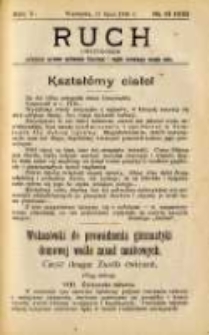 Ruch: dwutygodnik poświęcony sprawom wychowania fizycznego i w ogóle normalnego rozwoju ciała 1910.07.11 R.5 No.13=103