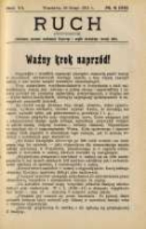 Ruch: dwutygodnik poświęcony sprawom wychowania fizycznego i w ogóle normalnego rozwoju ciała 1911.02.26 R.6 No.4=118
