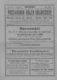 Przewodnik "Kółek rolniczych". R. XXIV. 1910. Nr 22