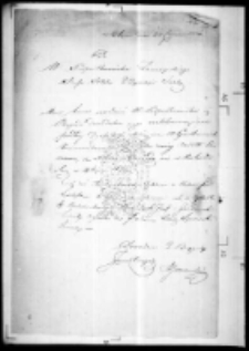 Jaraczewski Adam do gen. Zamoyskiego