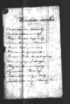 Zbiorek wierszy i pieśni z okresu powstania listopadowego