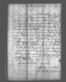 List Andrzeja Trzebickiego do przeora kamedułów w Krakowie 1675