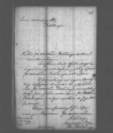 List S. Badeniego do niezidentyfikowanego odbiorcy