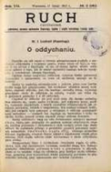 Ruch: dwutygodnik poświęcony sprawom wychowania fizycznego, hygieny i w ogóle normalnego rozwoju ciała 1912.02.11 R.7 No.3=141