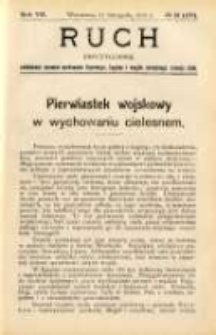 Ruch: dwutygodnik poświęcony sprawom wychowania fizycznego, hygieny i w ogóle normalnego rozwoju ciała 1912.11.11 R.7 No.21=159