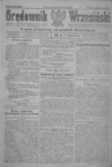 Orędownik Wrzesiński: organ urzędowy na powiat wrzesiński 1922.01.10 R.4 Nr4