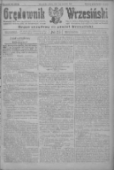 Orędownik Wrzesiński: organ urzędowy na powiat wrzesiński 1922.04.01 R.4 Nr39