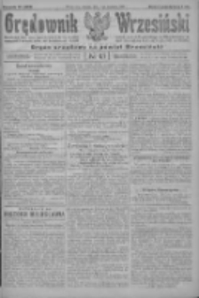 Orędownik Wrzesiński: organ urzędowy na powiat wrzesiński 1922.04.11 R.4 Nr43