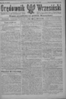 Orędownik Wrzesiński: organ urzędowy na powiat wrzesiński 1922.04.20 R.4 Nr46