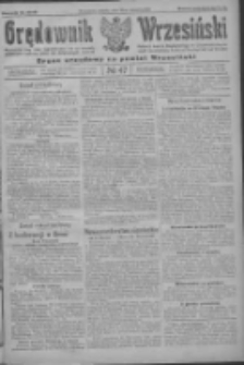 Orędownik Wrzesiński: organ urzędowy na powiat wrzesiński 1922.04.22 R.4 Nr47