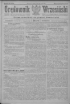 Orędownik Wrzesiński: organ urzędowy na powiat wrzesiński 1922.05.09 R.4 Nr54