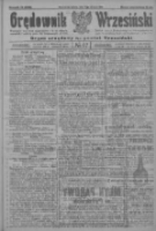 Orędownik Wrzesiński: organ urzędowy na powiat wrzesiński 1922.08.19 R.4 Nr97