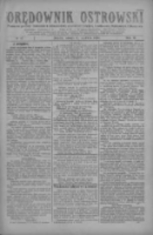 Orędownik Ostrowski: pismo na miasto i powiaty Ostrowski i Odolanowski oraz miast Ostrowa, Odolanowa, Sulmierzyc i Raszkowa 1929.06.11 R.78 Nr47