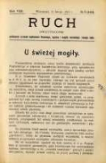 Ruch: dwutygodnik poświęcony sprawom wychowania fizycznego, hygieny i wogóle normalnego rozwoju ciała 1913.02.11 R.8 No.3=165
