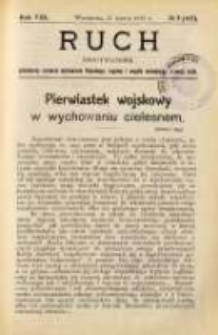 Ruch: dwutygodnik poświęcony sprawom wychowania fizycznego, hygieny i w ogóle normalnego rozwoju ciała 1913.03.11 R.8 No.5=167