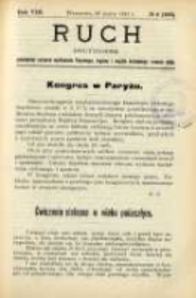 Ruch: dwutygodnik poświęcony sprawom wychowania fizycznego, hygieny i wogóle normalnego rozwoju ciała 1913.03.26 R.8 No.6=168