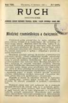 Ruch: dwutygodnik poświęcony sprawom wychowania fizycznego, hygieny i w ogóle normalnego rozwoju ciała 1913.04.11 R.8 No.7=169