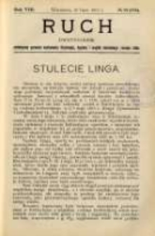 Ruch: dwutygodnik poświęcony sprawom wychowania fizycznego, hygieny i w ogóle normalnego rozwoju ciała 1913.07.26 R.8 No.14=176