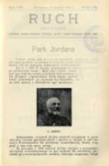 Ruch: dwutygodnik poświęcony sprawom wychowania fizycznego, hygieny i w ogóle normalnego rozwoju ciała 1913.08.11 R.8 No.15=177