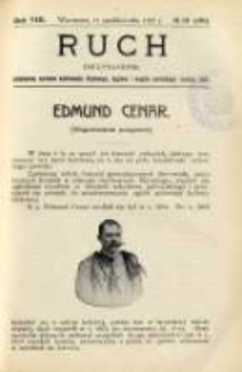 Ruch: dwutygodnik poświęcony sprawom wychowania fizycznego, hygieny i w ogóle normalnego rozwoju ciała 1913.10.11 R.8 No.19=181
