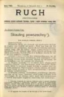 Ruch: dwutygodnik poświęcony sprawom wychowania fizycznego, hygieny i w ogóle normalnego rozwoju ciała 1913.11.11 R.8 No.21=183