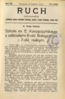 Ruch: dwutygodnik poświęcony sprawom wychowania fizycznego, hygieny i w ogóle normalnego rozwoju ciała 1914.04.26 R.9 No.8=194