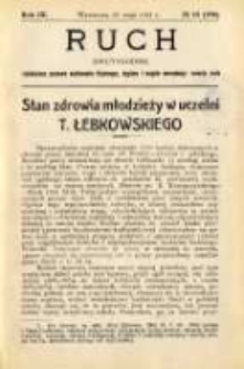 Ruch: dwutygodnik poświęcony sprawom wychowania fizycznego, hygieny i w ogóle normalnego rozwoju ciała 1914.05.26 R.9 No.10=196