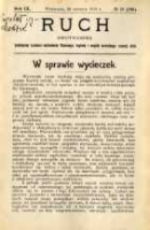 Ruch: dwutygodnik poświęcony sprawom wychowania fizycznego, hygieny i w ogóle normalnego rozwoju ciała 1914.06.26 R.9 No.12=198