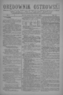 Orędownik Ostrowski: pismo na miasto i powiaty Ostrowski i Odolanowski oraz miast Ostrowa, Odolanowa, Sulmierzyc i Raszkowa 1930.01.21 R.79 Nr6