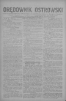 Orędownik Ostrowski: pismo na miasto i powiaty Ostrowski i Odolanowski oraz miast Ostrowa, Odolanowa, Sulmierzyc i Raszkowa 1930.07.29 R.79 Nr60