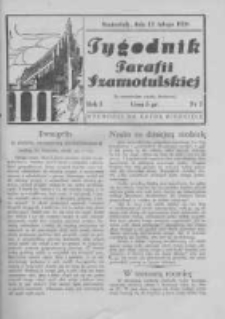 Tygodnik Parafii Szamotulskiej. 1938 R.1 Nr7