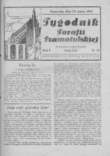Tygodnik Parafii Szamotulskiej. 1938 R.1 Nr11