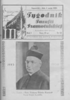 Tygodnik Parafii Szamotulskiej. 1938 R.1 Nr18