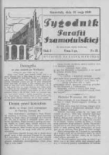 Tygodnik Parafii Szamotulskiej. 1938 R.1 Nr21