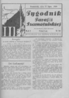 Tygodnik Parafii Szamotulskiej. 1938 R.1 Nr29