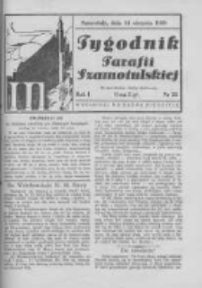 Tygodnik Parafii Szamotulskiej. 1938 R.1 Nr33