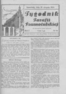 Tygodnik Parafii Szamotulskiej. 1938 R.1 Nr34