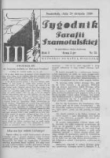 Tygodnik Parafii Szamotulskiej. 1938 R.1 Nr35