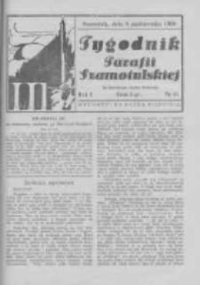 Tygodnik Parafii Szamotulskiej. 1938 R.1 Nr41