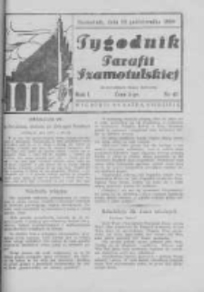 Tygodnik Parafii Szamotulskiej. 1938 R.1 Nr43