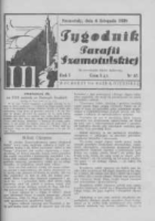 Tygodnik Parafii Szamotulskiej. 1938 R.1 Nr45