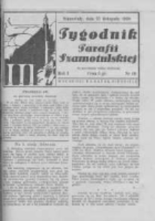 Tygodnik Parafii Szamotulskiej. 1938 R.1 Nr48